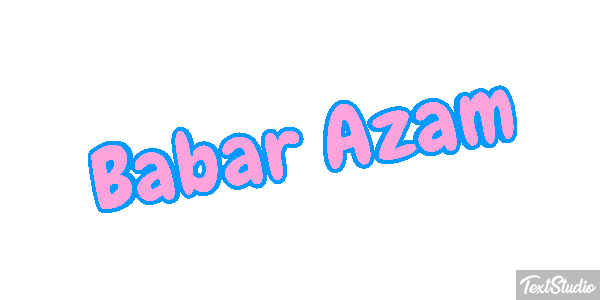 Babar Azam Texteffekt