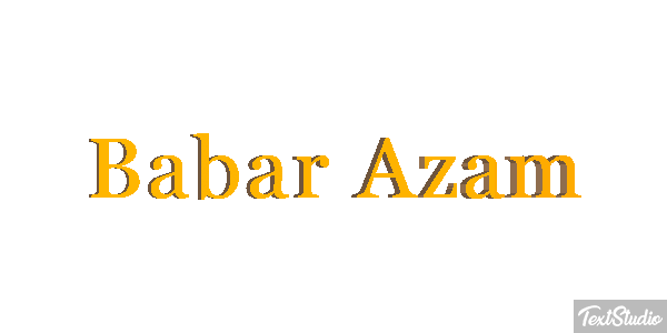 Babar Azam Texteffekt