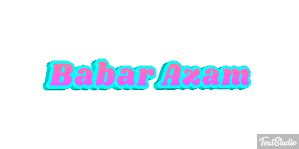 Babar Azam Texteffekt