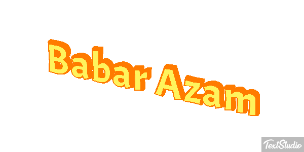 Babar Azam Texteffekt