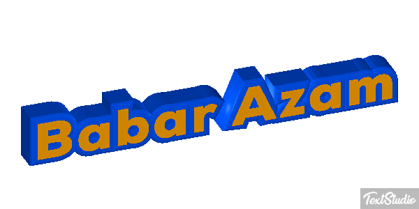 Babar Azam Texteffekt