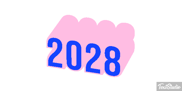 2028 Text effect