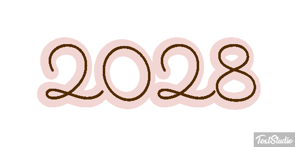 2028 Text effect