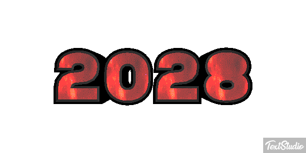 2028 Text effect