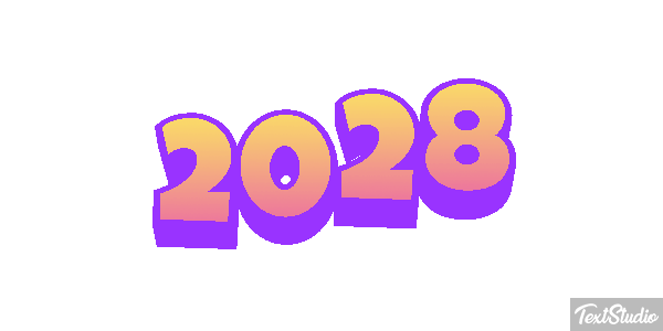 2028 Text effect