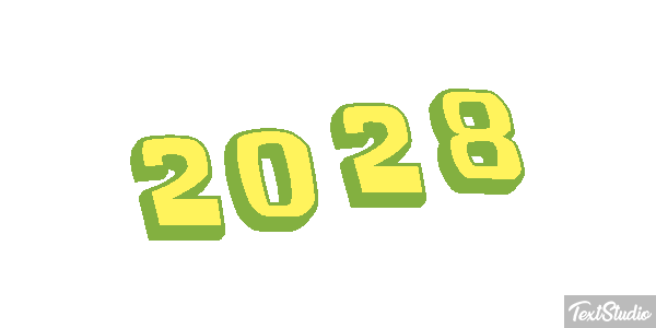2028 Text effect
