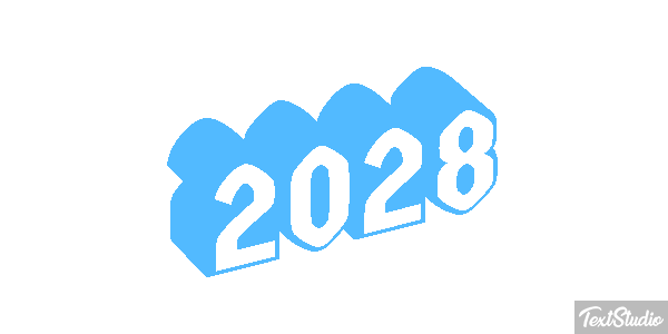 2028 Text effect