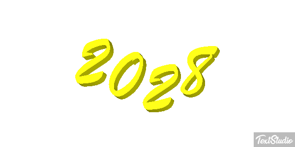 2028 Text effect