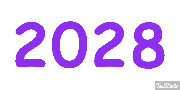2028 Text effect