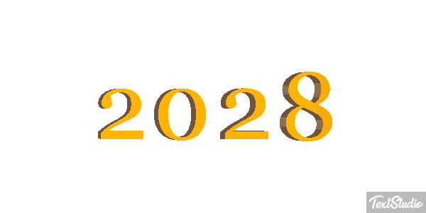 2028 Text effect