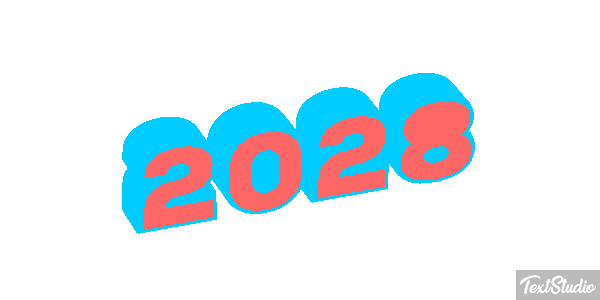 2028 Text effect