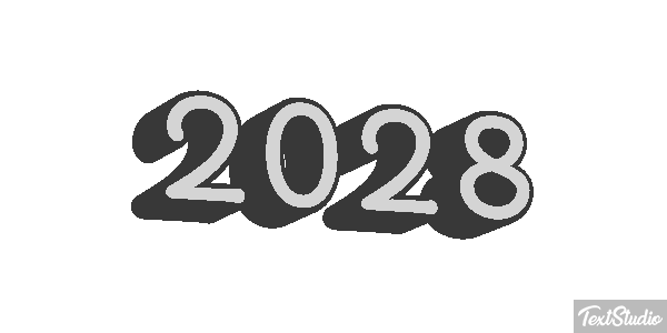 2028 Text effect