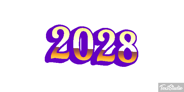 2028 Text effect