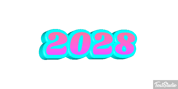 2028 Text effect