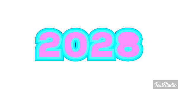 2028 Text effect