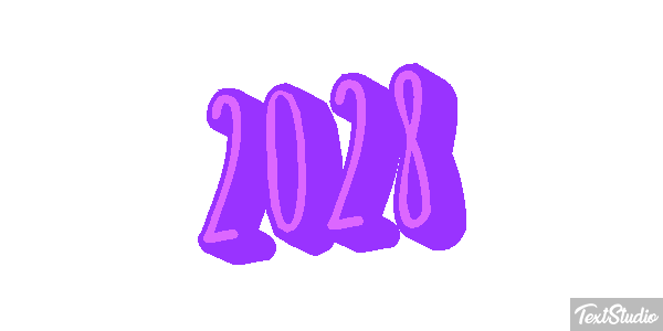 2028 Text effect