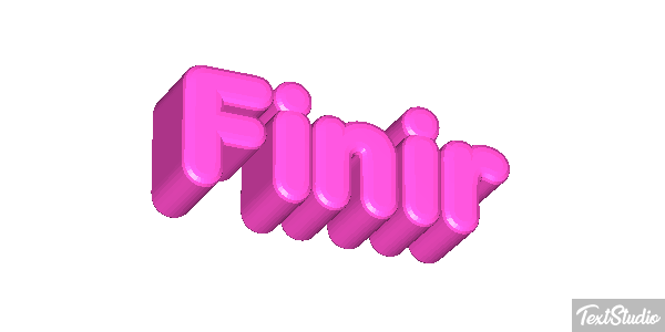 Finir Effet de texte
