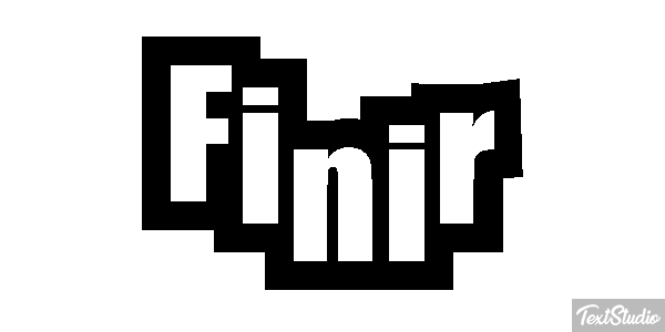 Finir Effet de texte