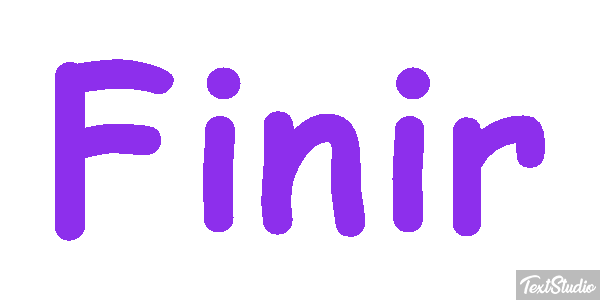 Finir Effet de texte