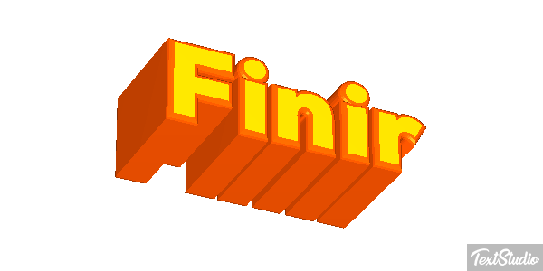 Finir Effet de texte
