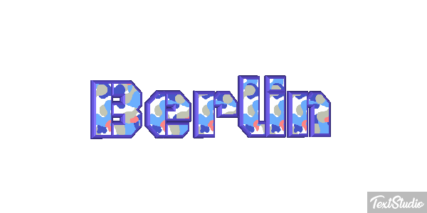 Berlin Efecto de texto
