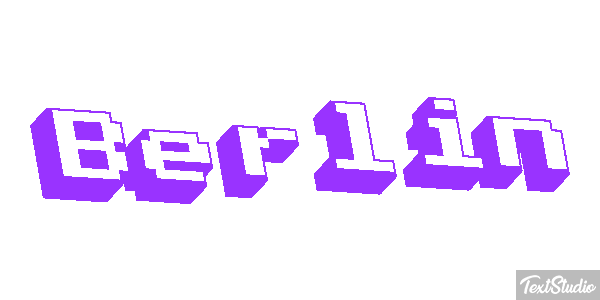 Berlin Efecto de texto