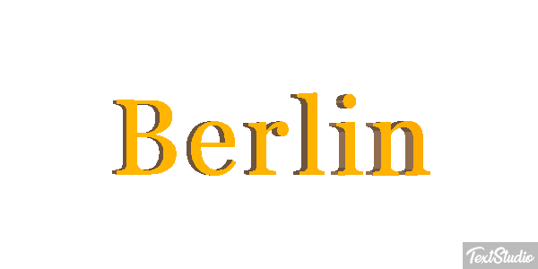 Berlin Efecto de texto