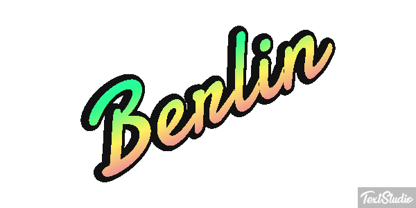 Berlin Efecto de texto