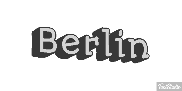 Berlin Efecto de texto