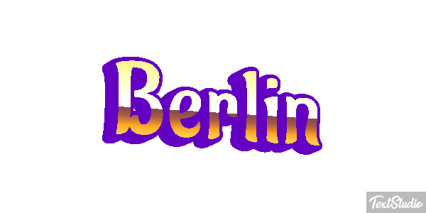 Berlin Efecto de texto