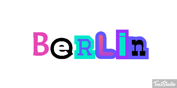 Berlin Efecto de texto