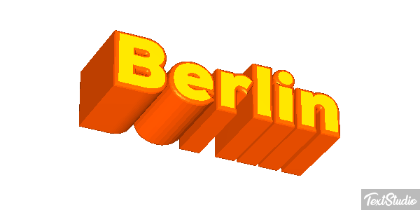 Berlin Efecto de texto