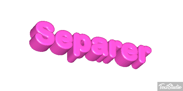 Séparer テキスト効果