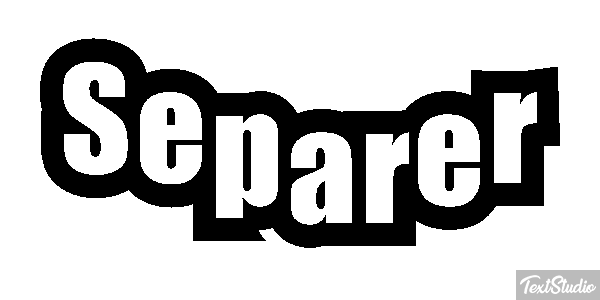 Séparer テキスト効果