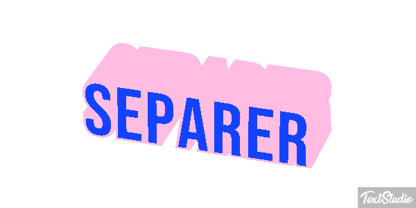 Séparer テキスト効果