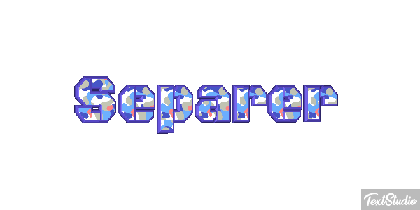 Séparer テキスト効果