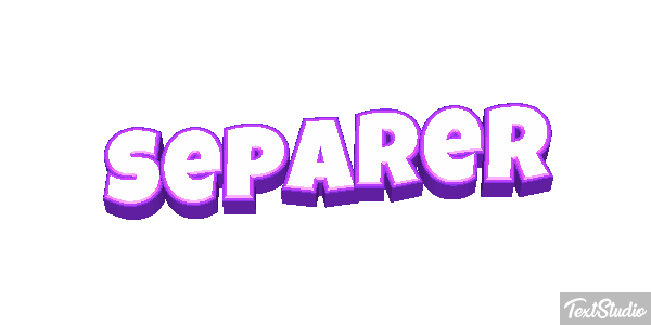 Séparer テキスト効果