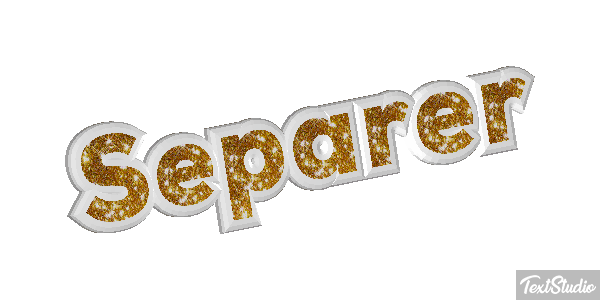 Séparer テキスト効果