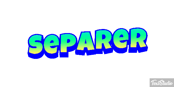 Séparer テキスト効果