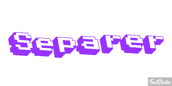 Séparer テキスト効果