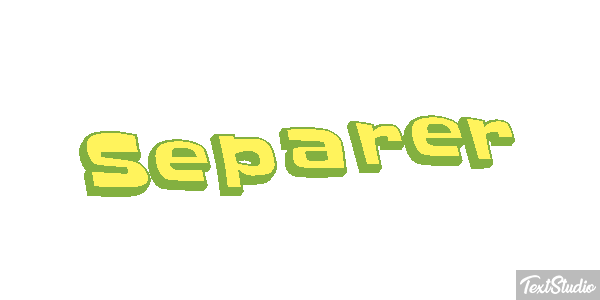 Séparer テキスト効果