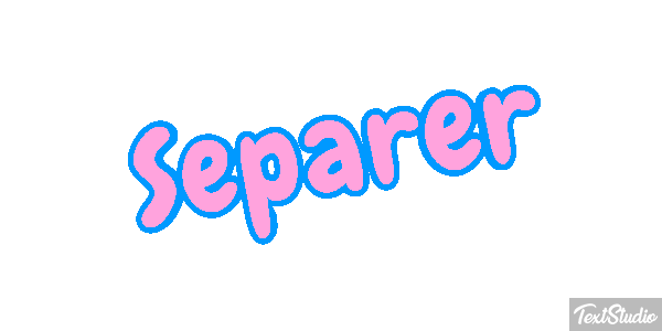 Séparer テキスト効果