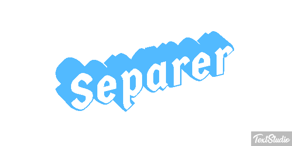 Séparer テキスト効果