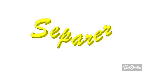 Séparer テキスト効果