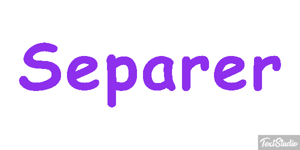 Séparer テキスト効果
