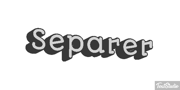 Séparer テキスト効果