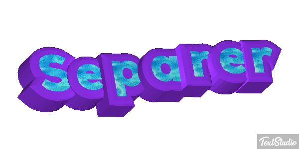 Séparer テキスト効果