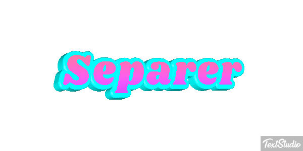 Séparer テキスト効果