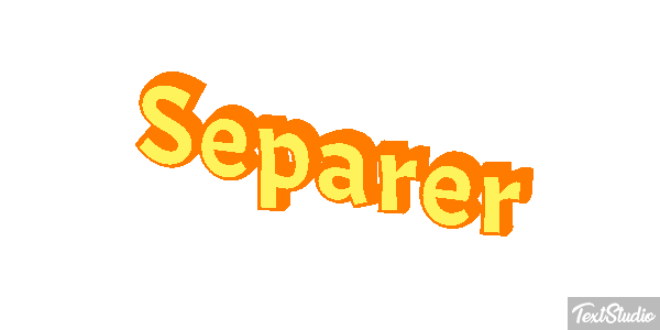 Séparer テキスト効果