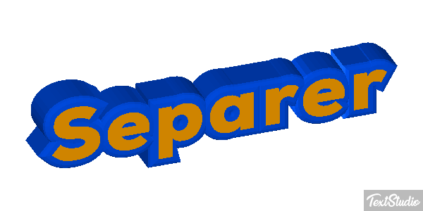 Séparer テキスト効果